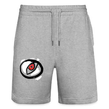 Auge - Symbolismus - Stanley/Stella Unisex Bio Joggingshorts Trainer  - Grau meliert - Vorne - Nik (191cm) & Marisol (170cm)