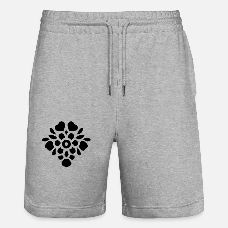 Bouquet fleur - Short de jogging bio TRAINER Stanley/Stella unisexe - gris chiné