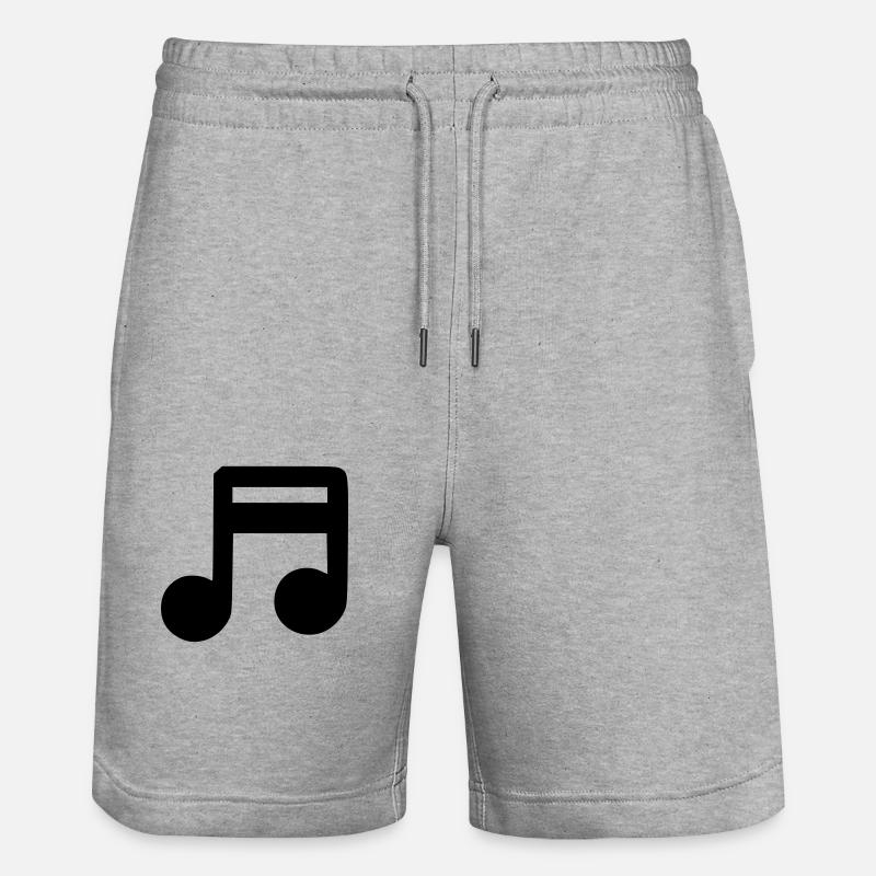 Note musique - Short de jogging bio TRAINER Stanley/Stella unisexe - gris chiné