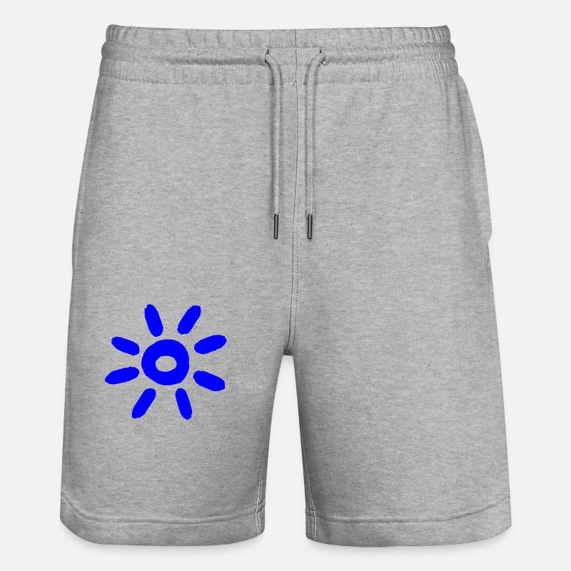 Soleil bleu - Short de jogging bio TRAINER Stanley/Stella unisexe - gris chiné