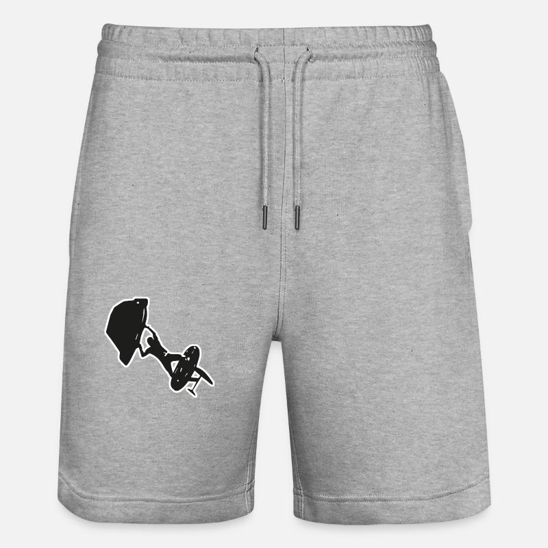 Le wingfoil - Short de jogging bio TRAINER Stanley/Stella unisexe - gris chiné
