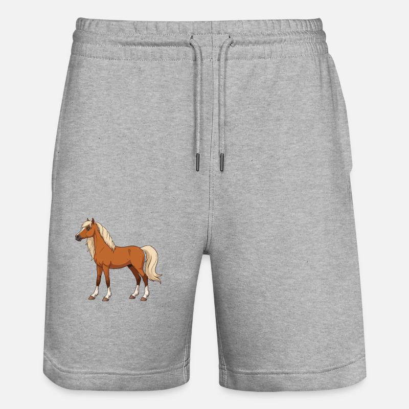 Moulinet Welsh Pony - Short de jogging bio TRAINER Stanley/Stella unisexe - gris chiné
