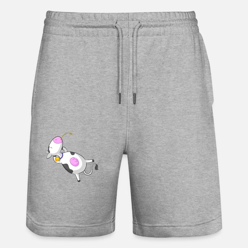 vache comique détendue - Short de jogging bio TRAINER Stanley/Stella unisexe - gris chiné