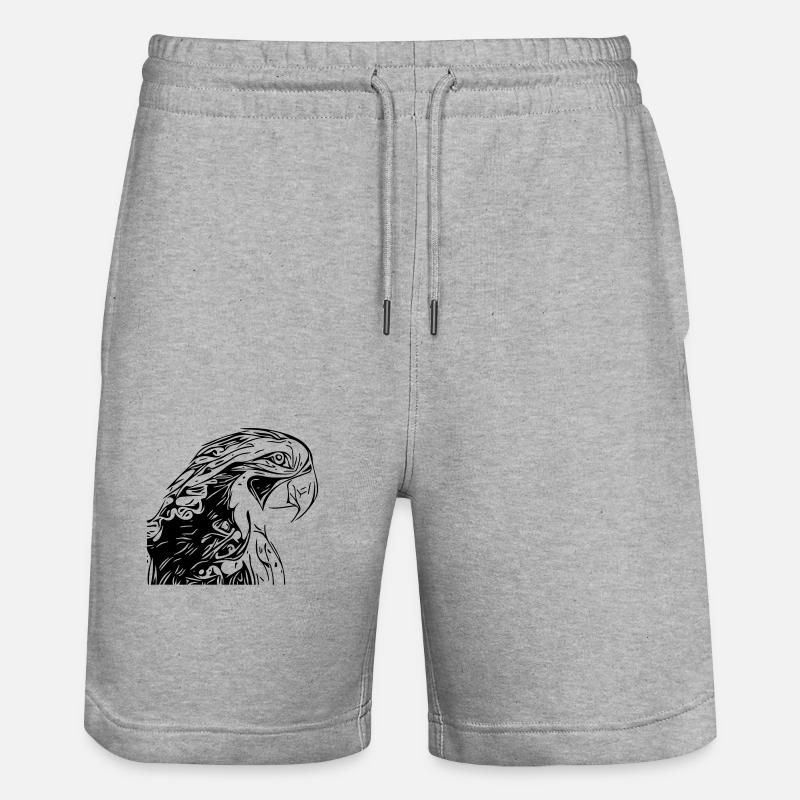 perroquet - Short de jogging bio TRAINER Stanley/Stella unisexe - gris chiné