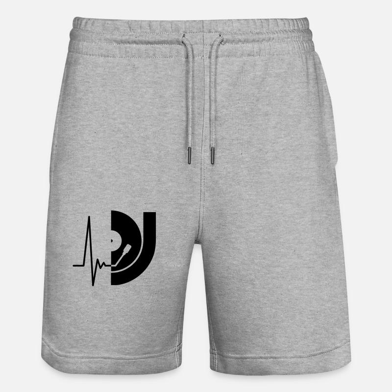music_pulse_dj - Short de jogging bio TRAINER Stanley/Stella unisexe - gris chiné