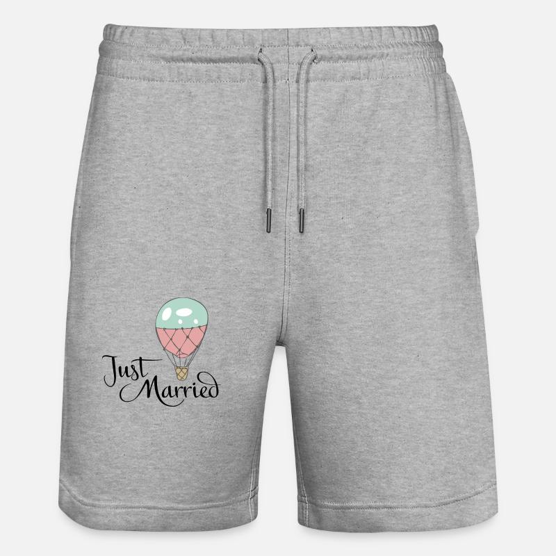 Mariage - Short de jogging bio TRAINER Stanley/Stella unisexe - gris chiné