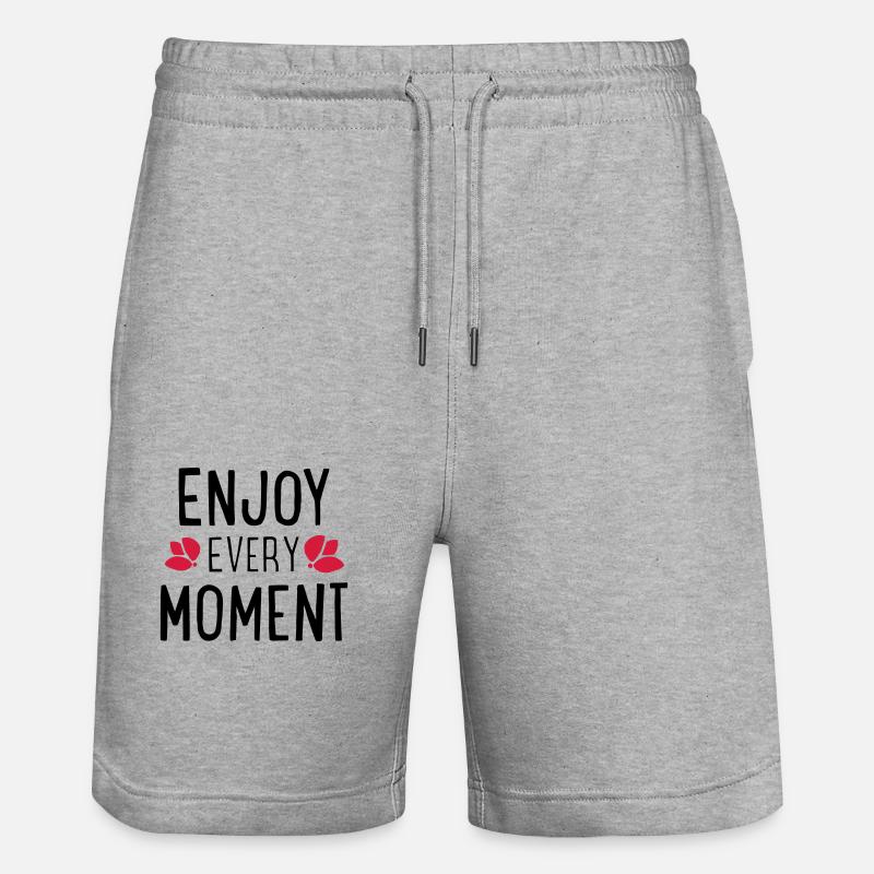 Lustige Sprüche - Stanley/Stella Unisex Bio Joggingshorts Trainer - Grau meliert