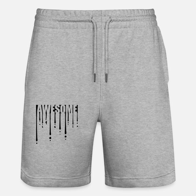 Laisse tomber des graffitis impressionnants - Short de jogging bio TRAINER Stanley/Stella unisexe - gris chiné