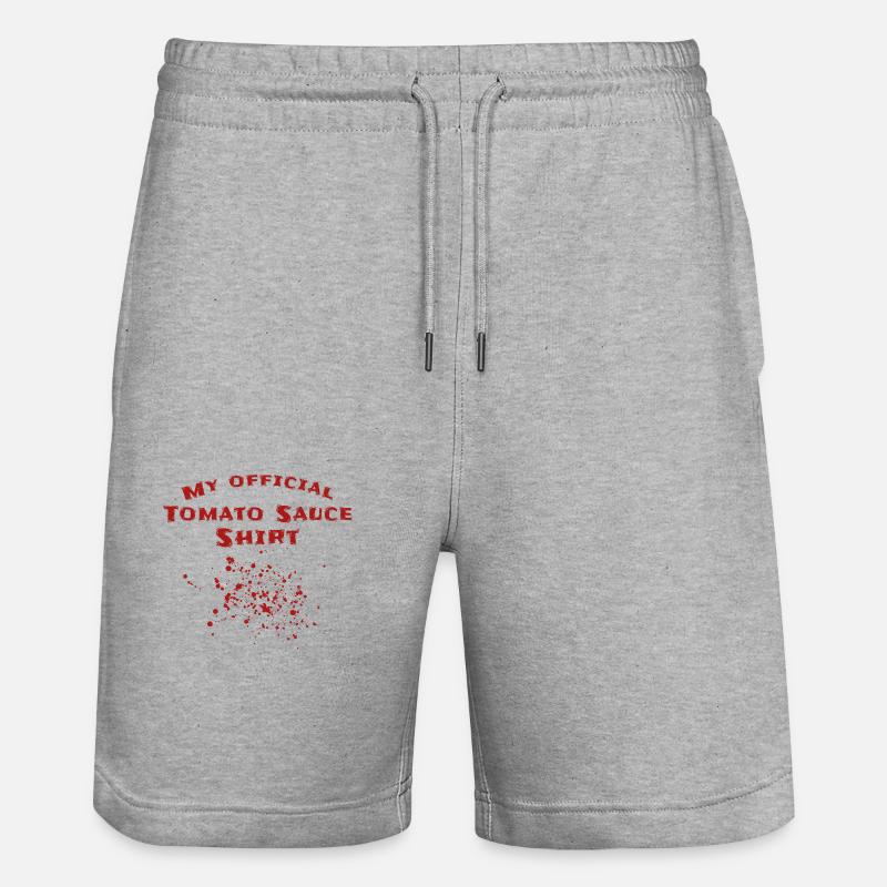 Sauce tomate Spots Tomates - Short de jogging bio TRAINER Stanley/Stella unisexe - gris chiné