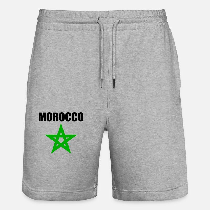 marocco - Pantaloncini da jogger ecologici unisex Trainer di Stanley/Stella - grigio melange