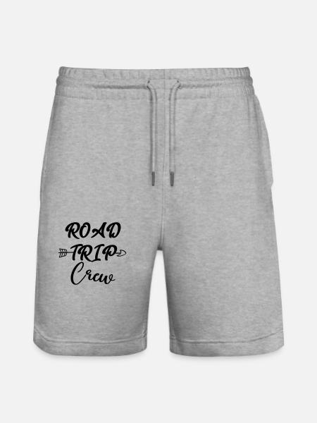 Road Trip Crew - Stanley/Stella Trainer Unisex Organic Jogging Shorts - heather grey