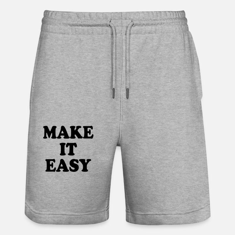 Make it easy - Stanley/Stella Unisex Bio Joggingshorts Trainer  - Grau meliert