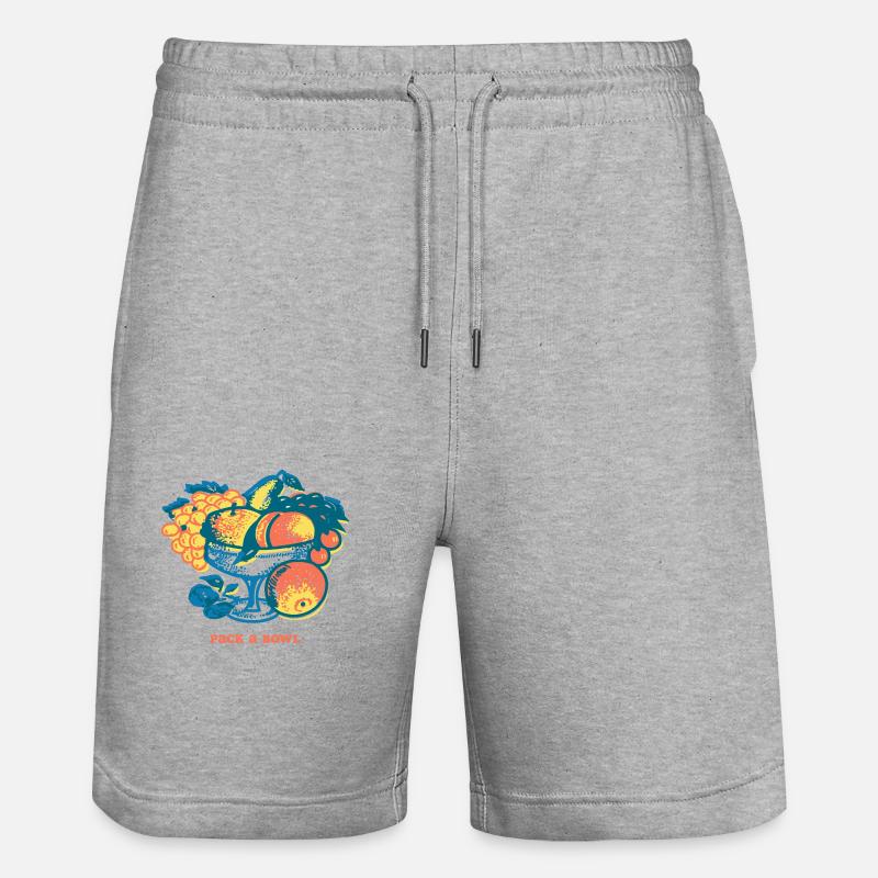 Pack A Bowl T-Shirt - Short de jogging bio TRAINER Stanley/Stella unisexe - gris chiné