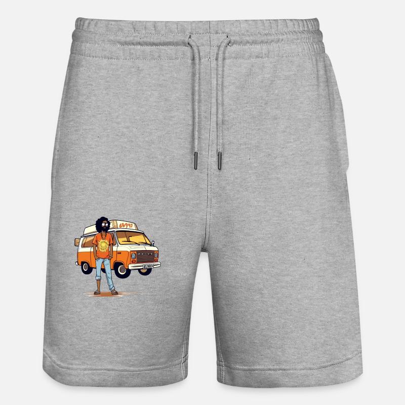 Marco le hippie - Short de jogging bio TRAINER Stanley/Stella unisexe - gris chiné