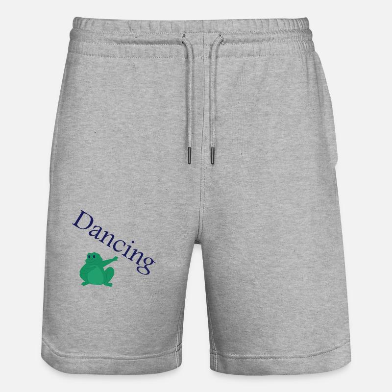 Dancing Dance Music - Stanley/Stella Unisex Bio Joggingshorts Trainer - Grau meliert