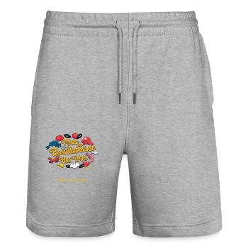 Machen Sie Bouillabaisse nicht zum Krieg und halten Sie das Meer sauber - Stanley/Stella Unisex Bio Joggingshorts Trainer  - Grau meliert - Vorne - Nik (191cm) & Marisol (170cm)