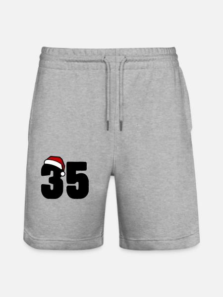 35 Numéro Noël - Short de jogging bio TRAINER Stanley/Stella unisexe - gris chiné