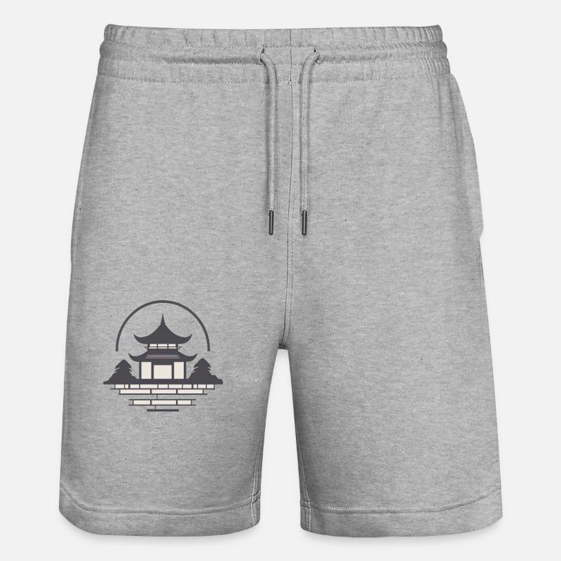 Pagode - Short de jogging bio TRAINER Stanley/Stella unisexe - gris chiné