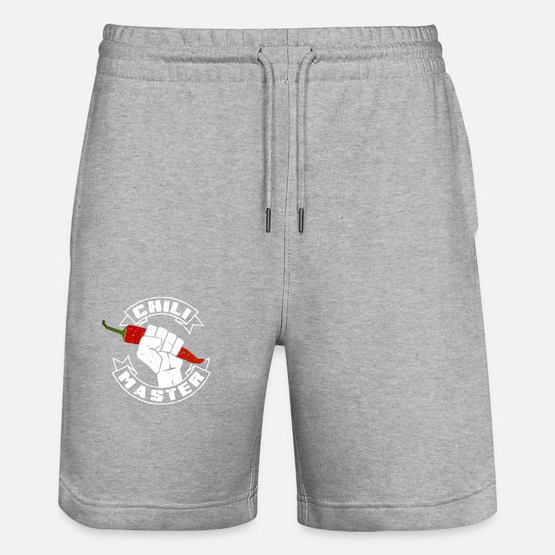 Chili Master - Stanley/Stella Unisex Bio Joggingshorts Trainer - Grau meliert