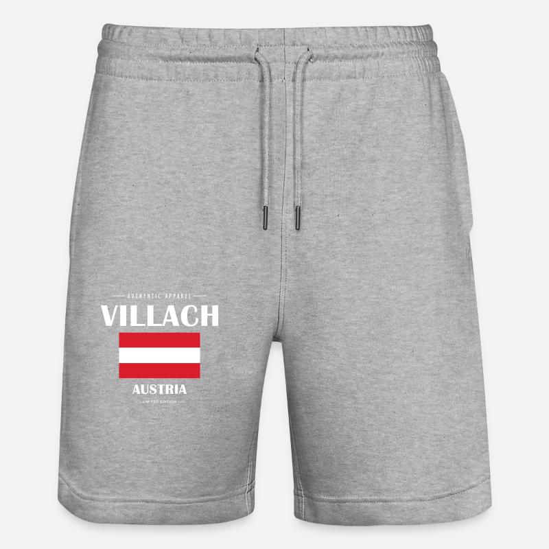 Villach - Short de jogging bio TRAINER Stanley/Stella unisexe - gris chiné