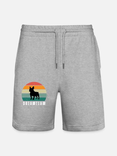 Dreamteam - Stanley/Stella Unisex Bio Joggingshorts Trainer - Grau meliert