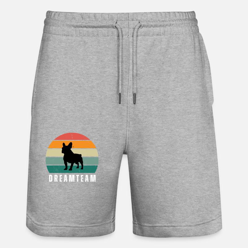 Dreamteam - Stanley/Stella Unisex Bio Joggingshorts Trainer  - Grau meliert