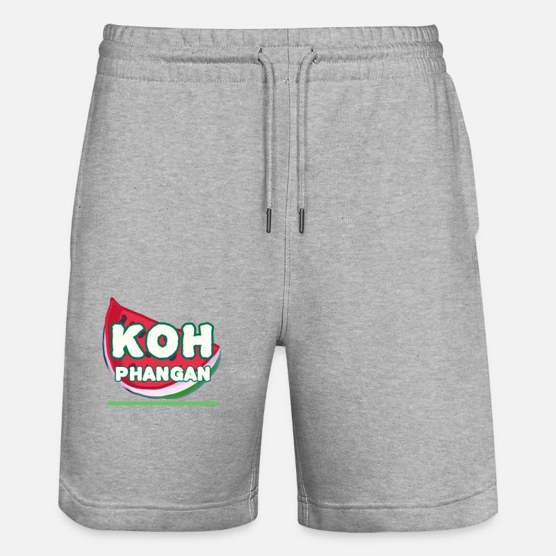 L’été à Koh Phangan - Short de jogging bio TRAINER Stanley/Stella unisexe - gris chiné