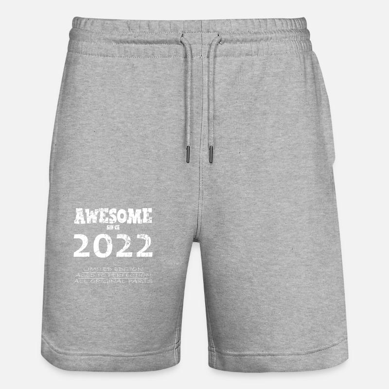 2022 - Legendäres 2. Jubiläum - Stanley/Stella Unisex Bio Joggingshorts Trainer  - Grau meliert
