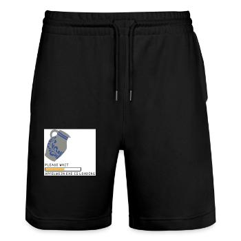 Bembel Chargement veuillez patienter - Short de jogging bio TRAINER Stanley/Stella unisexe - noir - Devant - Nik (191cm) & Marisol (170cm)