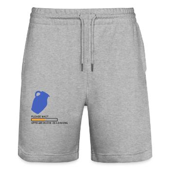 Bembel Chargement veuillez patienter - Short de jogging bio TRAINER Stanley/Stella unisexe - gris chiné - Devant - Nik (191cm) & Marisol (170cm)