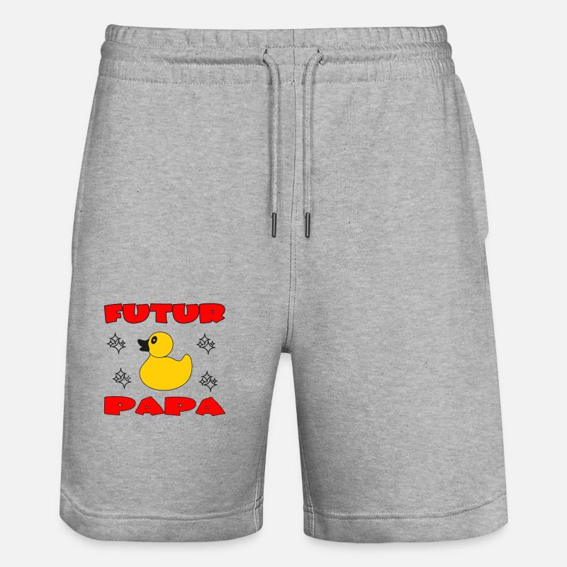 FUTUR PAP - Short de jogging bio TRAINER Stanley/Stella unisexe - gris chiné