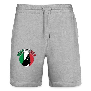 Italie Vaffanculo italien - Short de jogging bio TRAINER Stanley/Stella unisexe - gris chiné - Devant - Nik (191cm) & Marisol (170cm)
