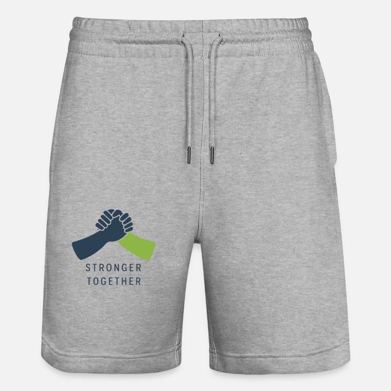 PLUS FORTS ENSEMBLE - Short de jogging bio TRAINER Stanley/Stella unisexe - gris chiné