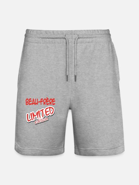 Brother-in-law LIMITED EDITION - Stanley/Stella Trainer Unisex Organic Jogging Shorts - heather grey