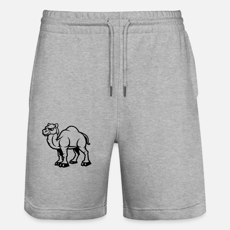 chameau - Short de jogging bio TRAINER Stanley/Stella unisexe - gris chiné