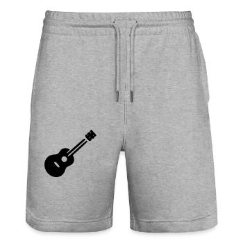 Guitare - Short de jogging bio TRAINER Stanley/Stella unisexe - gris chiné - Devant - Nik (191cm) & Marisol (170cm)