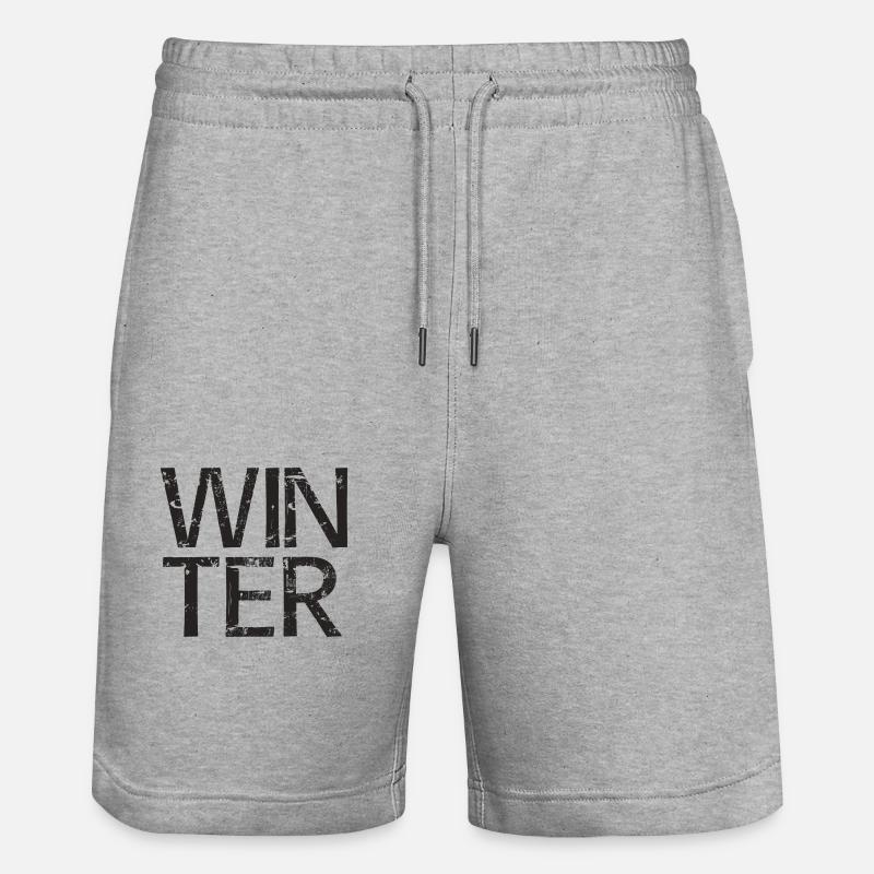 Hiver - Short de jogging bio TRAINER Stanley/Stella unisexe - gris chiné