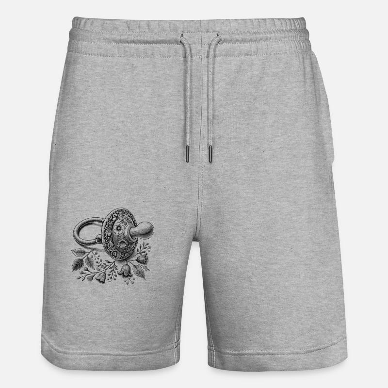 Sucette - Short de jogging bio TRAINER Stanley/Stella unisexe - gris chiné