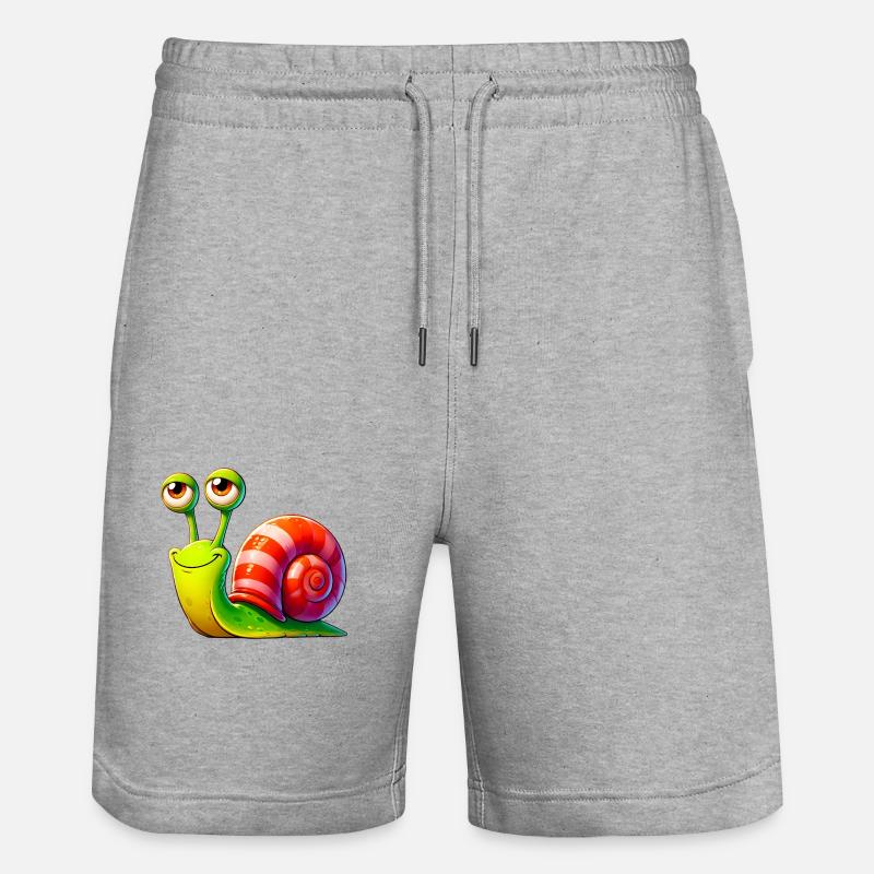 Escargot - Short de jogging bio TRAINER Stanley/Stella unisexe - gris chiné