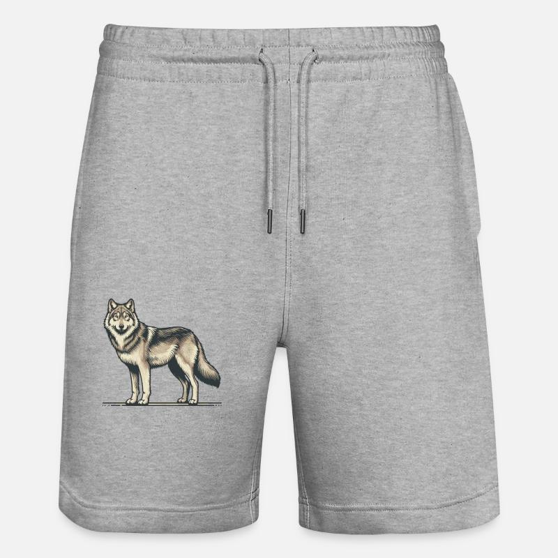 Loup - Short de jogging bio TRAINER Stanley/Stella unisexe - gris chiné