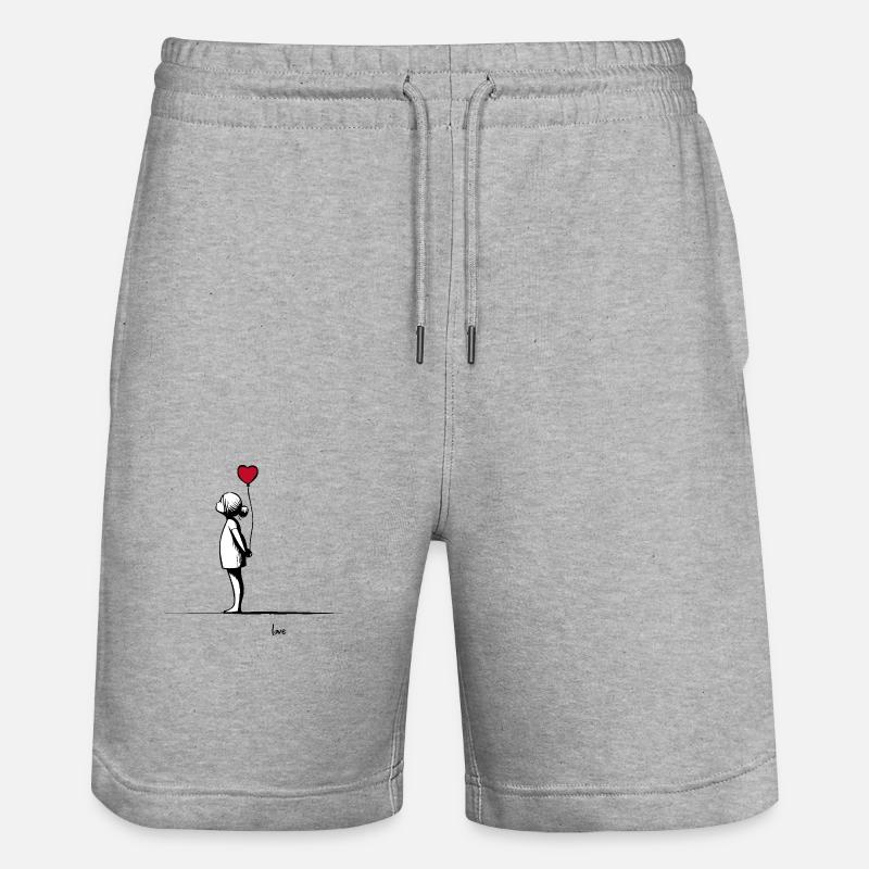 AMOUR - Short de jogging bio TRAINER Stanley/Stella unisexe - gris chiné