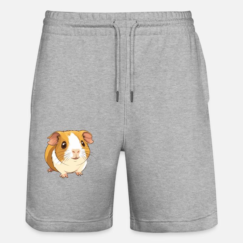 petit cochon d’Inde mignon - Short de jogging bio TRAINER Stanley/Stella unisexe - gris chiné
