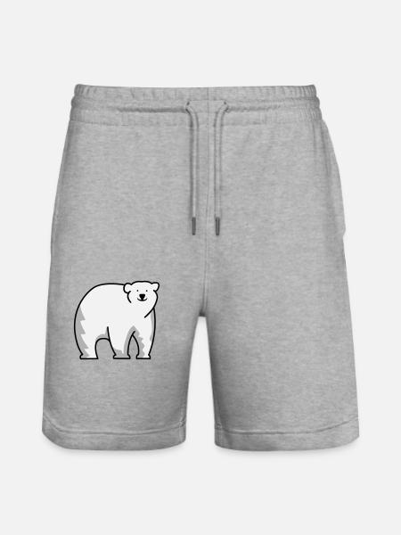 Eisbär - Stanley/Stella Unisex Bio Joggingshorts Trainer  - Grau meliert