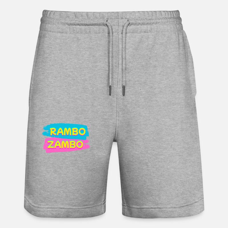 RAMBO ZAMBO - Short de jogging bio TRAINER Stanley/Stella unisexe - gris chiné