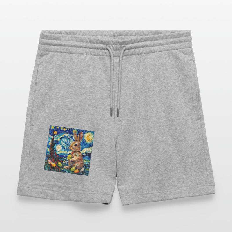 easter bunny, easter, bunny, happy easter, easter eggs Stanley/Stella Trainer Unisex Organic Jogging Shorts
