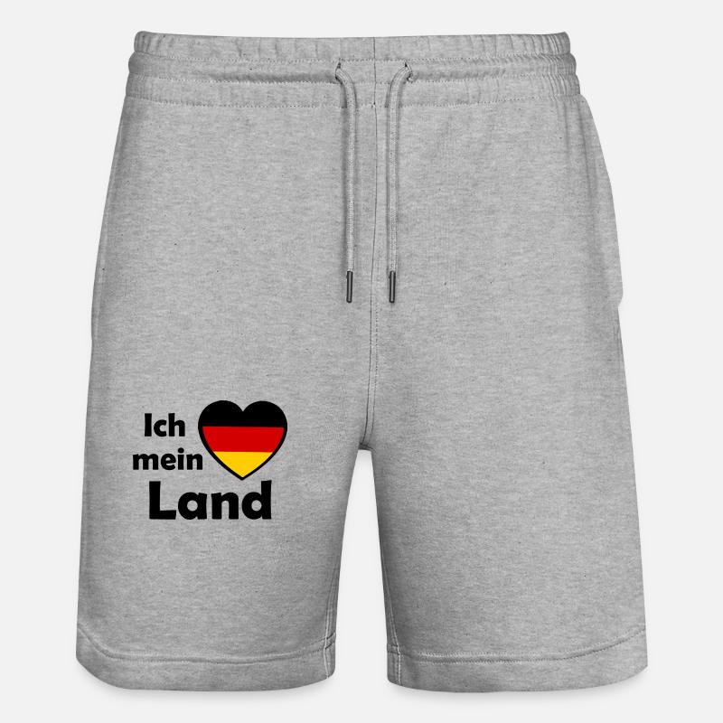 Les Amis Allemands - Short de jogging bio TRAINER Stanley/Stella unisexe - gris chiné