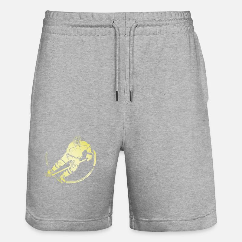 Joueurs de hockey - Short de jogging bio TRAINER Stanley/Stella unisexe - gris chiné