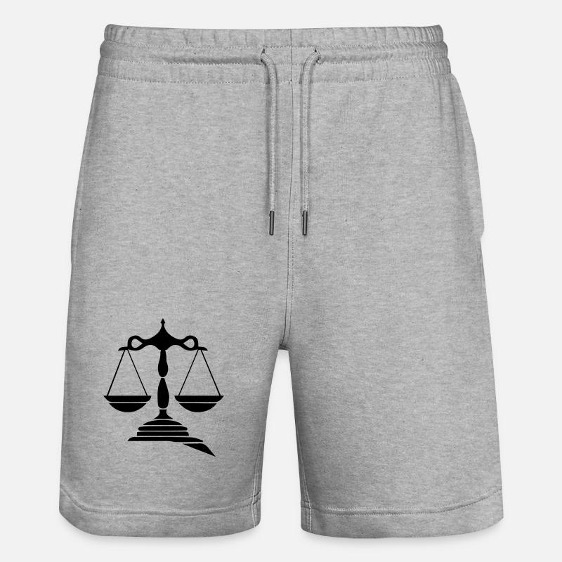 Loi de la Balance - Short de jogging bio TRAINER Stanley/Stella unisexe - gris chiné