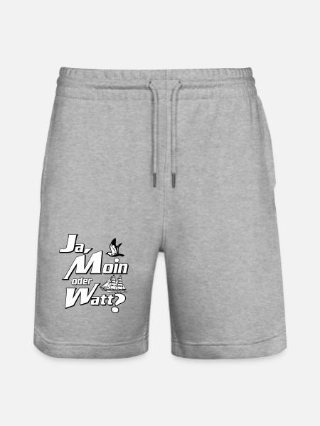 Ja Moin oder Watt? - Short de jogging bio TRAINER Stanley/Stella unisexe - gris chiné