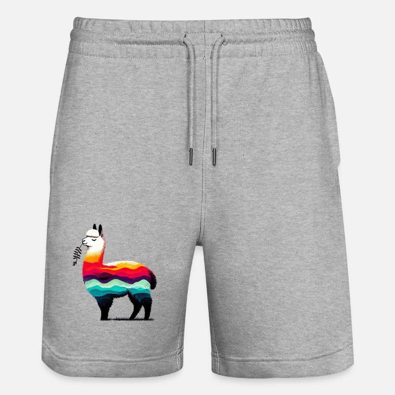 Alpaga - Short de jogging bio TRAINER Stanley/Stella unisexe - gris chiné